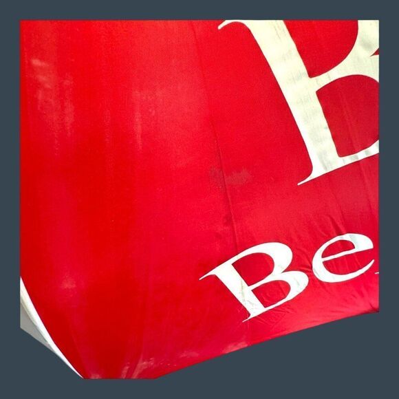 Callaway Big Bertha Golf Logo Umbrella Red/Black/White 64" Wooden Handle READ - Picture 7 of 9